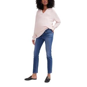 Hatch 'The Slim' Blue Cotton Maternity Jean Size 29